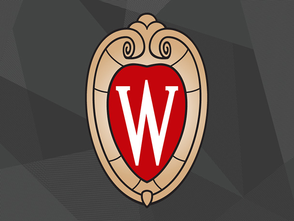 UW–Madison crest on a dark background.
